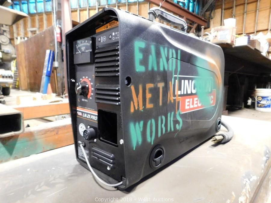 West Auctions Auction Metal Workshop Welding Equipment And