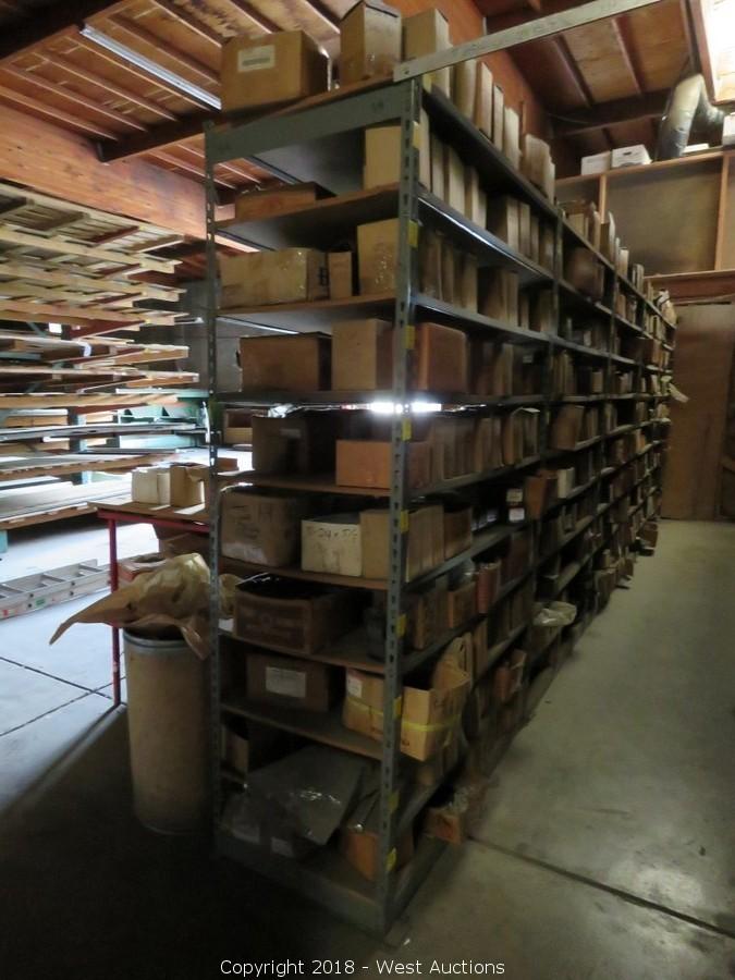 West Auctions Auction (2) Yale Propane Forklifts and Racking ITEM (5) Warehouse Metal