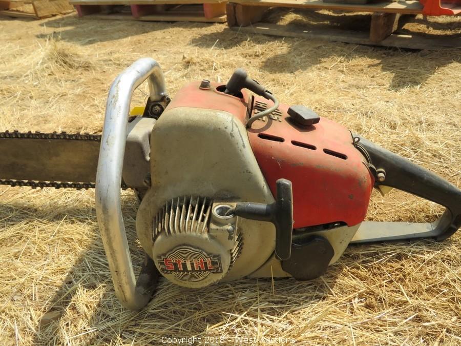 West Auctions Auction Case Trencher, Trailers, ATVs, Motorcycles