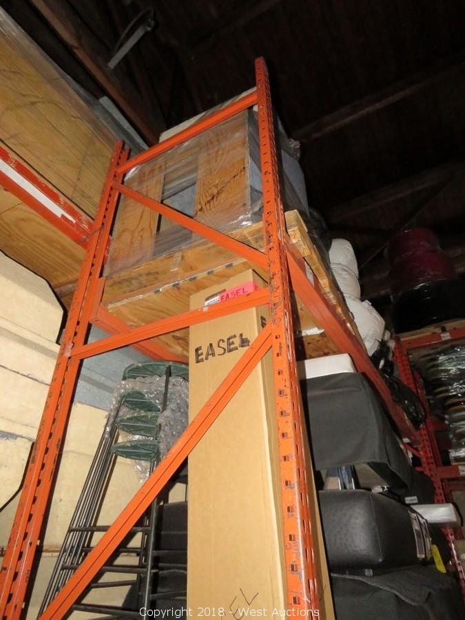 West Auctions Auction Online Auction of Pallet Racking, Shelving