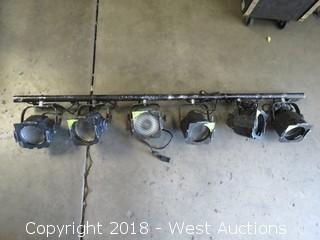 (6) ETC Source Four Par Cans With ProCan Light Bar