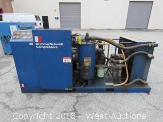 Grimmerschmidt M1805H Skid Mounted Rotary Screw Air Compressor (Not Running)