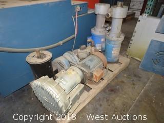 (6) Assorted Electric Motors — (2) with Blowers and (2) with Pumps