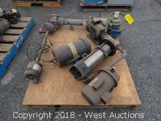 (1) Electric Motor and (6) Assorted Pumps