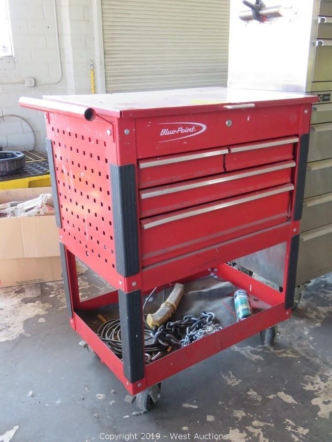West Auctions Auction Online Auction Of Automotive Repair Equipment And Diagnostic Tools For Sale In Chico Ca Item Blue Point Shop Tool Cart