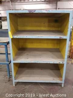 Steel Shelf with Angled Shelves 43.5"×28"×60"