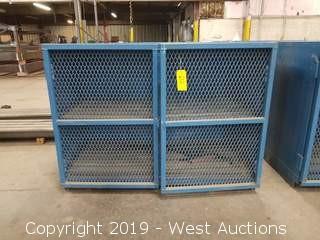 Steel Cabinet w/ Mesh Doors 56.5"×29.5"×42"