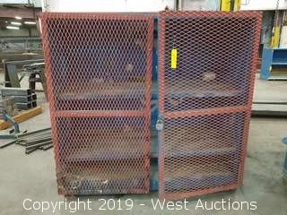 Steel Cabinet w/ Mesh Doors 60"×29.5"×59.5"
