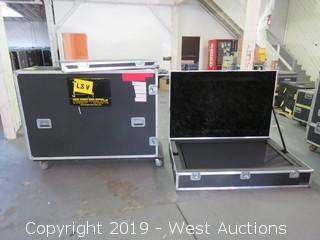 LG 60" Plasma HGTV With Accessories And (2) Road Cases