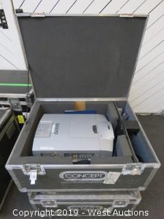 Sanyo XF10N Projector With Road Case
