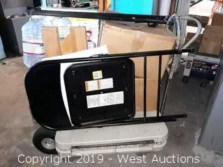 Bulk Lot: Folding Table, Dolly, Boxes Of Parts, Water