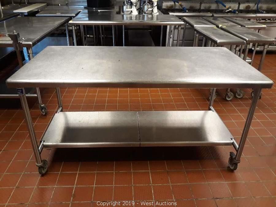 dade county school board used stainless steel kitchen table