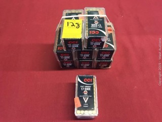 (9) CCI TNT Green 17 HMR Hollow Point Boxes
