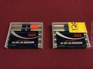 (2) CCI 44SPL/44Mag 9 Shot Shotshell