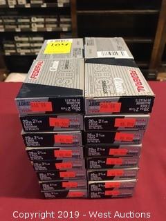 (32) Federal 20 x 2-3/4" 3 Buck Boxes