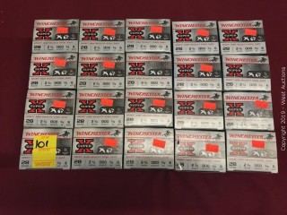 (20) Winchester 28 x 2-3/4" 6 Shot Boxes