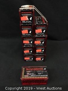 (10) Winchester 22 Win Mag Cartidges