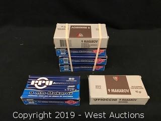 (6) Assorted 9mm JHP Boxes