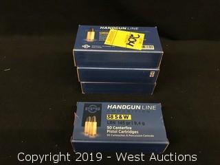 (4) PPU 38 S&W Boxes