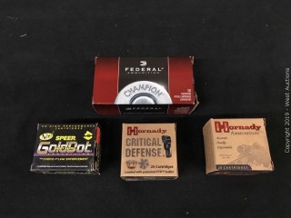(4) Assorted 357 Magnum HP Boxes