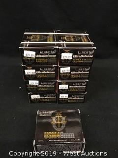 (9) Liberty Ultra Defense USM4 9mm HP Boxes
