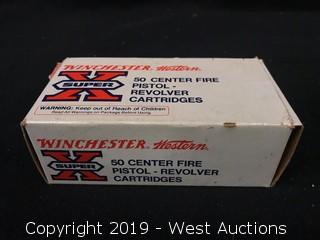 Box Of (50) Winchester 41 Rem. Mag. JHP Cartridges