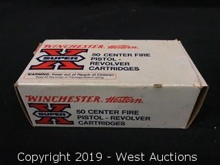 Box Of (50) Winchester 41 Rem. Mag. JHP Cartridges