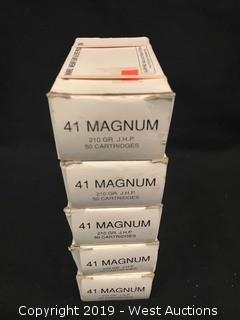 (5) 41 Magnum Boxes