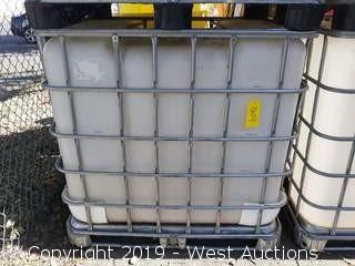 250 Gallon Caged Forkliftable Polly Tank