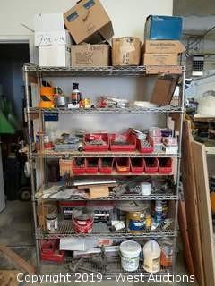 6' Metro Rack with All Contents: Hardware, Bar Clamps, Tooling