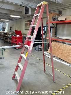 8' Fiberglass Folding Ladder