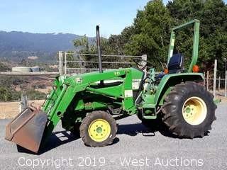 2001 John Deere 790 Compact 4x4 Front Loader Tractor