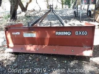 Rhino BX60 60" Box Scraper 3-point Tractor Attachment 