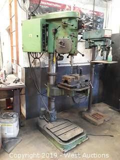 1998 Heltos VS32B-UL Heavy Duty Drill Press with Vise