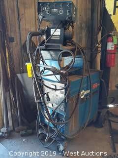 Miller CP-200 DC Welding Power Source With Wire Feeder, Cart And Gun