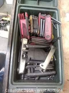 Assorted Hex/Allen Wrenches with Case