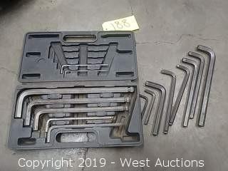 (15) Assorted Hex/Allen Wrenches with Case