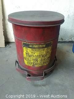Justrite 6 Gallon Oily Waste Can