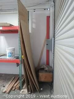 Bulk Lot: Wood Sheets and Crate