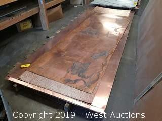 (14) Sheets Of Copper Sheet Metal