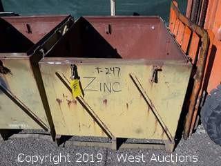49" X 38" Forkliftable Steel Bin