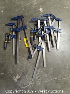 (9) Irwin Slide Clamps