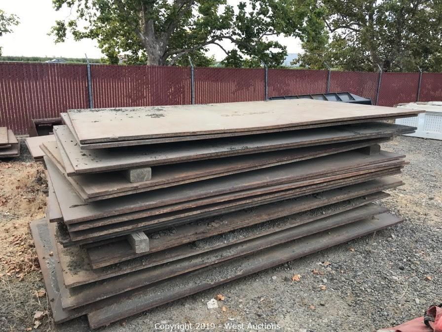 Online Auction of (54) Trench Plates and Shoring Cages in Vacaville, CA