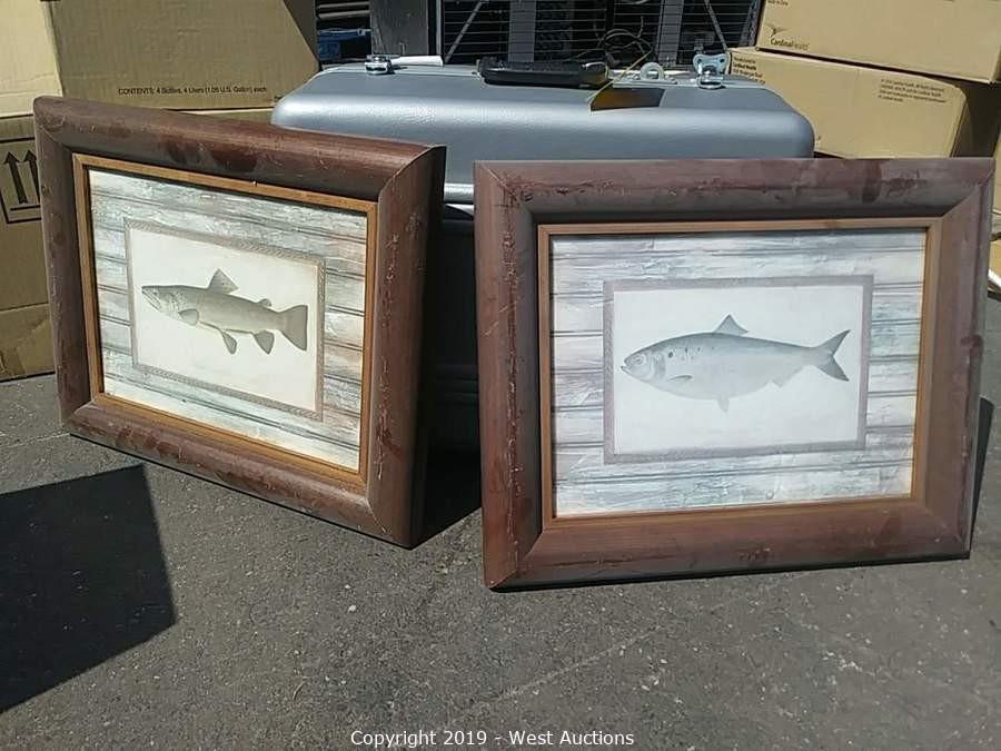 West Auctions Auction Online Auction Of Restaurant Equipment Medical Supplies Electronics And More In Stockton Ca Part 2 Of 2 Item 2 Fish Wall Art