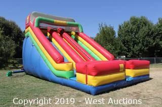 22' Dual Lane Inflatable Slide