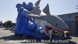 Shark Attack Inflatable Slide