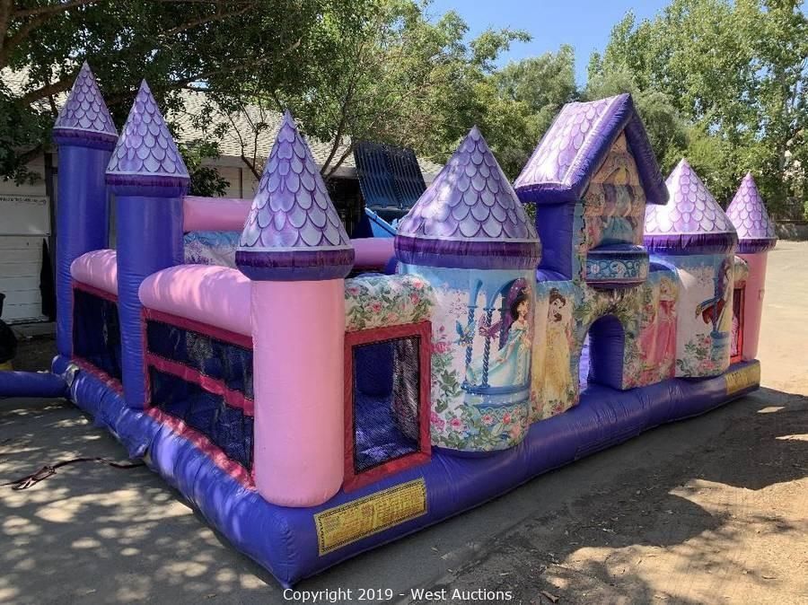 disney princess inflatable magic castle bed