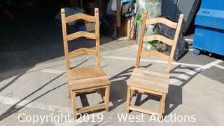 (2) Rustic Chairs