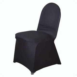 (125) Black Spandex Chair Covers 