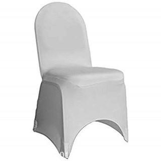 (49) Silver Spandex Chair Cover 